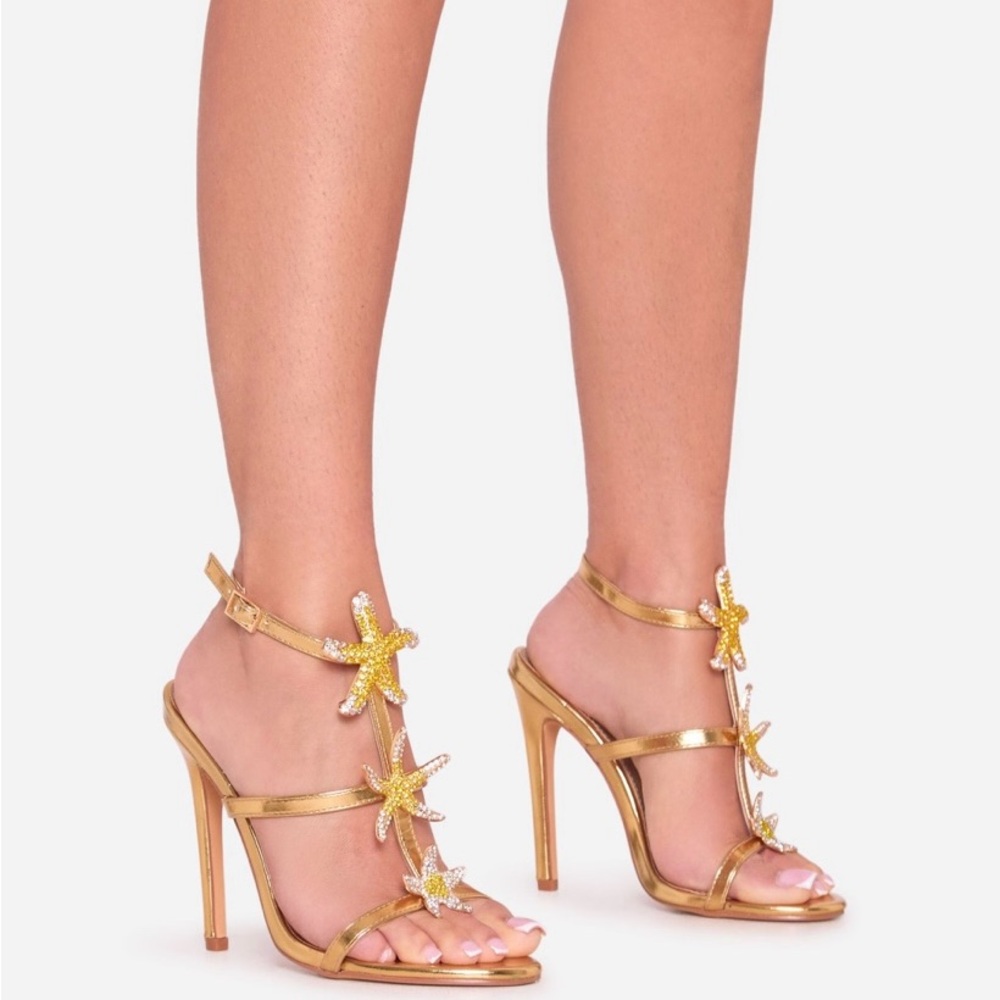 Gold heels